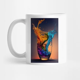 Color in a glass Mug